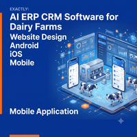 适用于奶牛场的AI ERP CRM软件 网站设计 Android iOS 移动应用程序 WordPress Shopify插件 电子商务AI软件