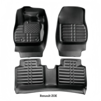Tapis de sol de voiture de luxe écologiques en cuir 5D sur mesure pour Renault Clio 5 V Mk5 Hatchback, imperméables et antidérapants