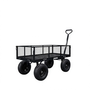 Strongway Steel Mesh Four-Wheel Garden Cart Green Powder Coated Durable <b>Trolley</b> with 1-Year Warranty for Outdoor Use - Product Image 1