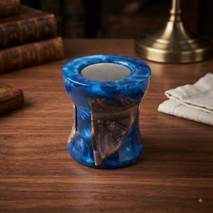 Quemador de Incienso de Resina Azul, Hecho a Mano, con Sándalo y Resina, Estilo Árabe, Fragancia para el Hogar, Aroma a Jazmín y Salvia Blanca - Product Image 1