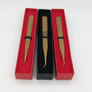 Pinzas para Pestañas Profesionales GETUP BROSONS IMPEX, Nuevas, Personalizadas, de Plasma de Color, Rectas, de Acero Inoxidable Antimagnético, con Ángulo de 45 Grados - Product Image 1