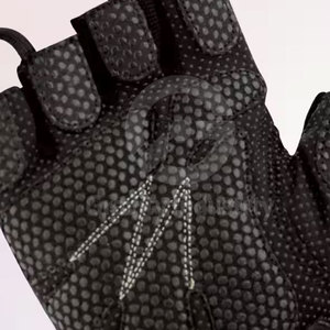 Poignées de musculation en cuir avec protection des paumes et bandes de maintien pour les poignets, pour la musculation, le fitness, l'entraînement et les exercices. - Product Image 2