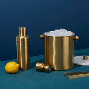 Luxurious entertaining setup gold themed decor modern serving elegance premium cocktail <b>corner</b> home decor accessory - Product Image 1