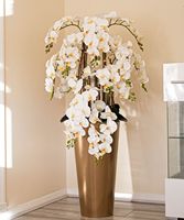 Décoration florale, arrangement de fleurs en soie, qualité supérieure, pièce décorative d'exception, centre de table, accessoire d'intérieur, accessoire pour la maison