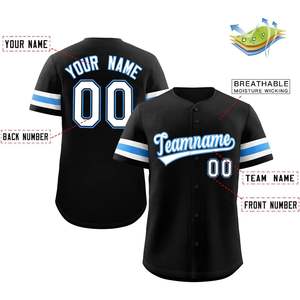 เสื้อเบสบอลแบบติดกระดุมสั่งทำพิเศษ เนื้อผ้าระบายอากาศได้ดี สำหรับซอฟต์บอล พร้อมชื่อทีมและหมายเลขที่กำหนดเอง สำหรับผู้ชาย ผู้หญิง และเยาวชน - Product Image 2