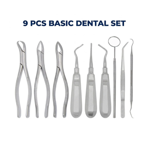Offre Spéciale : Kit de 9 Pièces Essentielles pour Extraction Dentaire – Élévateurs et Pinces en Acier Inoxydable de Qualité Allemande, Certifiés CE ISO13485 - Product Image 3
