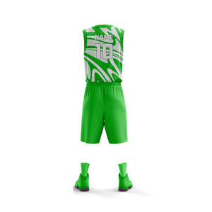 Conjunto de Uniforme de Baloncesto Sublimado Personalizado, Estampado Geométrico Morado y Blanco, Cuello en V, Sin Mangas, Absorbe la Humedad, Unisex para Adultos - Product Image 6