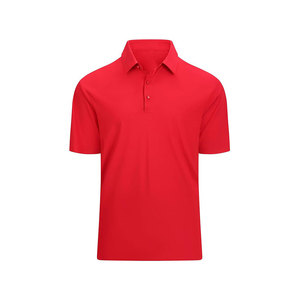 Polo de Manga Corta para Hombre, Color Marrón Sólido, de Secado Rápido, Tejido de Poliéster, Estilo Casual - Product Image 2