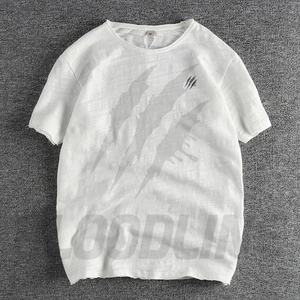 Camiseta de Hombre, Corte Regular, Color Granate, Formal, Tejido de Felpa, 100% Algodón, Cuello Redondo, Manga Regular, Logotipo Frontal con Impresión Digital, Secado Rápido - Product Image 1