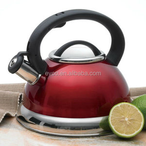 Alexa 3.0 Qt. กาต้มน้ำชาทำจากสเตนเลส,กาน้ำชาสำหรับออกค่ายกาน้ำชาในแครนเบอร์รี่สี - Product Image 3