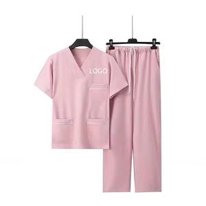 Low MOQ Unique High Quality Women's <b>Nursing</b> <b>Scrubs</b> Vest Custom OEM Hospital Uniforms Pockets Knitted Breathable Comfortable Low - Product Image 1