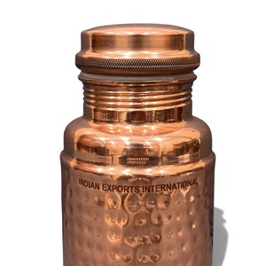Pot en cuivre martelé authentique d'Inde, provenant de Indian exports international. (Cuivre pur certifié) - Product Image 3