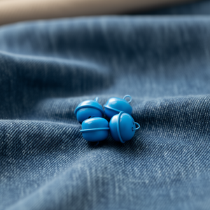 ILAN Cascabel Bell 22Mm Blu 4Pc Perline per abiti - Product Image 3