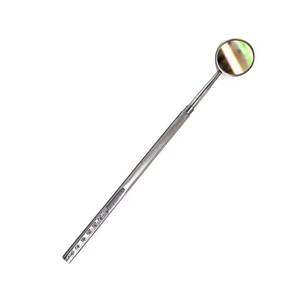 กระจกตรวจฟันแบบมีด้ามจับลายกันลื่น สีเงิน ยี่ห้อ Morje Surgical Dental รุ่น Class II ได้รับการรับรองมาตรฐาน CE สำหรับเครื่องมือผ่าตัด - Product Image 1