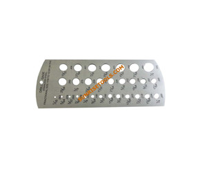 SUNTOOLS/STIPL เครื่องมือวัดขนาดดอกสว่านสแตนเลส 1/16"-1/2" สำหรับงาน DIY และทำเครื่องประดับ - Product Image 2