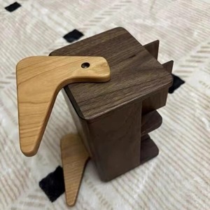 Wooden Cosmetic Organizer Storage <b>Box</b> Multifunctional Makeup Holder Table Top Minimalist Design Rectangle Shape Opened Cover - Product Image 4
