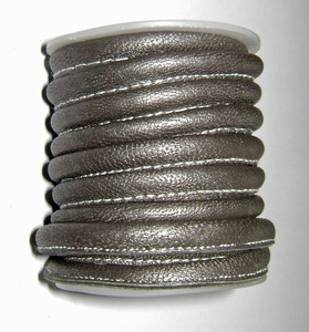 Waterproof Round <b>Rope</b> Drawstring Strap Coated Leather Cords with Reptile Finish for Sewing Shoes Bags Garments Jewelry - Product Image 3