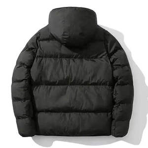 Men Lightweight Hooded Bubble Jacket <b>Quilted</b> Waterproof Breathable Warm Casual <b>Winter</b> Full Zip Comfortable Regular Fit Outdoor - Product Image 5