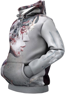 Sudaderas con capucha y bolsillos frontales para invierno, servicio OEM, diseño personalizado, impresión 3D, sudaderas con capucha para hombre con tela de algodón y forro polar. - Product Image 2