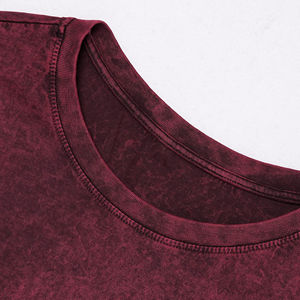 Camisetas de Moda para Hombre, Estilo Hip Hop Vintage, Lavadas, con Logotipo Personalizado, de Algodón, Lavado Ácido, Ropa Urbana - Product Image 4