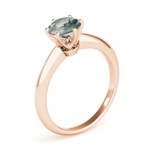 Anillo de Plata de Ley 925 con ágata musgo Natural, joyería de fabricante, precio de fábrica, venta al por mayor - Product Image 4