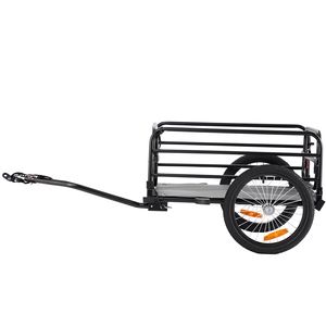 Chariot de vélo robuste, capacité de charge de 160 lb, remorque de transport pour vélo, pliable et compacte, roues universelles à dégagement rapide - Product Image 2