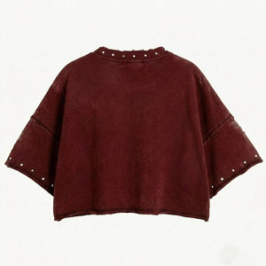 Men's Gothic Crop Top 100% Cotton Blank <b>Y2K</b> Vintage Washed Oversized Streetwear T-<b>Shirt</b> - Product Image 2