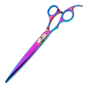 Ciseaux professionnels pour la coupe de cheveux et le toilettage des animaux de compagnie, couleur arc-en-ciel, 6,5 pouces, 7 pouces, acier inoxydable, ciseaux de salon, ciseaux de barbier - Product Image 2