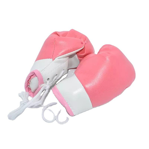 Custom Logo Mini Boxing Gloves <b>Car</b> Hanging <b>Ornament</b> Made of Leather, Promotional Gift Item For Advertising And Sports Branding - Product Image 3