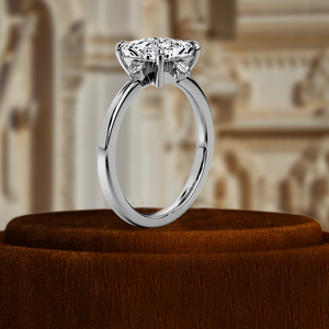 Anillo de Compromiso Solitario con Diamante Cultivado en Laboratorio, Corte Princesa, 1.5CT, Certificado por IGI, Oro Amarillo de 14k, Anillo de Boda para Regalo de Aniversario - Product Image 4