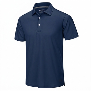 Custom Men's Embroidery 100%Cotton Breathable Short Sleeve OEM Service Knitted Fabric Polo <b>T</b>-<b>Shirt</b> - Product Image 5