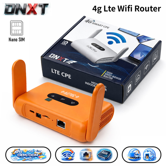 DNXT 4g Router with Sim Card WiFi6 300Mbps Routeur Wifi ASR1803 Modeme Wifi Sans Fil CAT4 Type-C 4g Lte Wifi Usb for Office Use