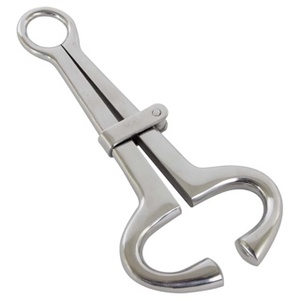 Professional Veterinary Bull Nose <b>Holder</b> Stainless Steel Livestock <b>Control</b> Restraining Tool Veterinary Instruments Bull Lead - Product Image 2