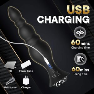 4-teiliger <span class=keywords><strong>anal</strong></span>-plug dildo vibrator für männer prostata-massagegerät analperlen plug g-punkt hintern erwachsene masturbation analsex-spielzeug für paare - Product Image 4