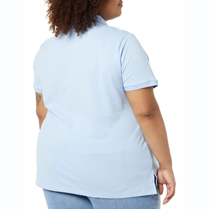 Camisetas Polo Modernas para Mujer, Manga Corta, Tejido Acanalado, Corte Ajustado, Estilo Urbano, Color Sólido - Product Image 4