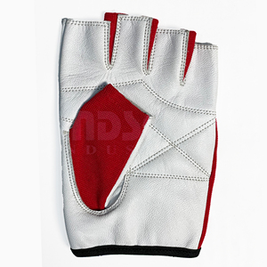 Gants de musculation GYM en PU, demi-doigts, avec fermeture à boucle et sangle de poignet réglable, unisexe, pour la musculation - Product Image 4