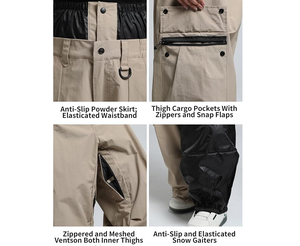 OEM Waterproof Baggy Cargo Snow <b>Pants</b> Oversized Trousers Custom Streetwear <b>Pants</b> Loose Wide Leg Men ski Baggy <b>pants</b> - Product Image 3