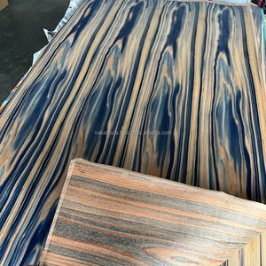 Lámina de Chapa Flexible con Acabado Texturizado y Revestimiento de Papel Washi Japonés Teñido en Azul, Patentada, para Muebles de Sala de Estar - Product Image 1