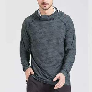 เสื้อฮู้ดแขนยาวลายพรางสำหรับผู้ชาย แห้งเร็ว UPF 50 โพลีเอสเตอร์ เสื้อสำหรับตกปลา - Product Image 3