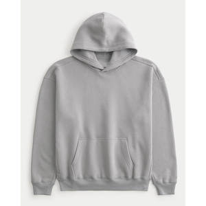 Sweat à capuche de haute qualité 500 g/m² en molleton épais, coupe oversize, épaules tombantes, sans cordons, pour hommes - Product Image 3