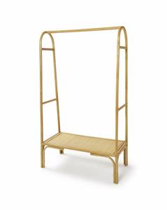 Porte-vêtements sur pied en rotin naturel, fonctionnel, pour boutique, prix abordable, pour dressing ouvert - Product Image 6