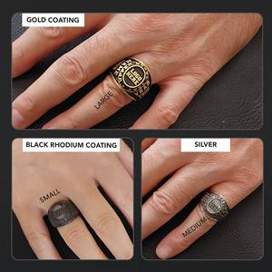 แหวนโรงเรียน BOJ 032 แหวนเงินประดับเพชรแบบสั่งทำพิเศษสำหรับรับปริญญา แหวนมหาวิทยาลัยสำหรับทุกเพศ ของขวัญสำหรับงานปาร์ตี้ในโอกาสต่างๆ ราคาประหยัด - Product Image 2