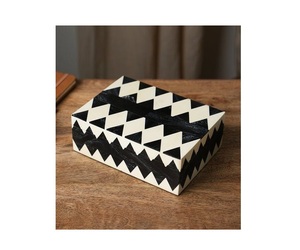 Caja de Almacenamiento de MDF con Incrustaciones de Resina de Diseño Increíble, Caja Decorativa de Resina para Joyería a un Precio de Fábrica Muy Atractivo - Product Image 1