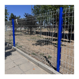 Cercado de panel de malla de alambre soldado de granja de jardín curvado 3D V recubierto de PVC de metal de acero galvanizado de alta calidad - Product Image 3