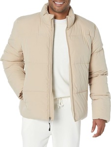 Nueva Chaqueta Bomber Acolchada Gruesa Impermeable de Lona con Cuello Burbuja y Cremallera para Hombre, Estilo Casual, Cálida para Invierno, Ecológica - Product Image 5