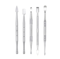 Pousse-cuticules professionnel en acier inoxydable double tête, finition artisanale de haute qualité, robuste, réutilisable, avec logo personnalisé