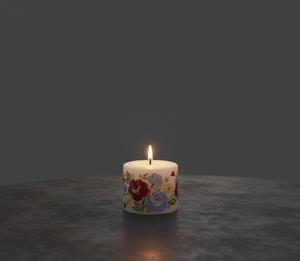 เฉลิมฉลองความสุขและมนต์เสน่ห์แห่งคริสต์มาสด้วยเทียนพาราฟินทรงเสาที่สวยงามและเป็นมิตรกับสิ่งแวดล้อม (ขนาด 3x3 นิ้ว) - Product Image 1