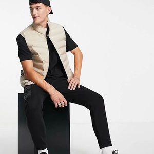 Gilet matelassé sans manches pour homme, nouveau style hiver, design personnalisé, multicolores, coton/nylon, imperméable, coupe-vent, respirant - Product Image 3