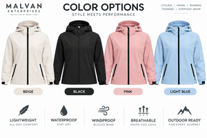 Chaqueta de Ciclismo Ligera con Capucha, Cortavientos e Impermeable para Deportes al Aire Libre, Ciclismo, Running, Entrenamiento y Fitness - Product Image 4