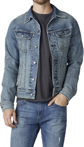 Veste en jean multi-poches avec patchs et boutons |   Veste en jean décontractée pour homme, style workwear, pour l'automne/hiver/été/printemps - Product Image 6
